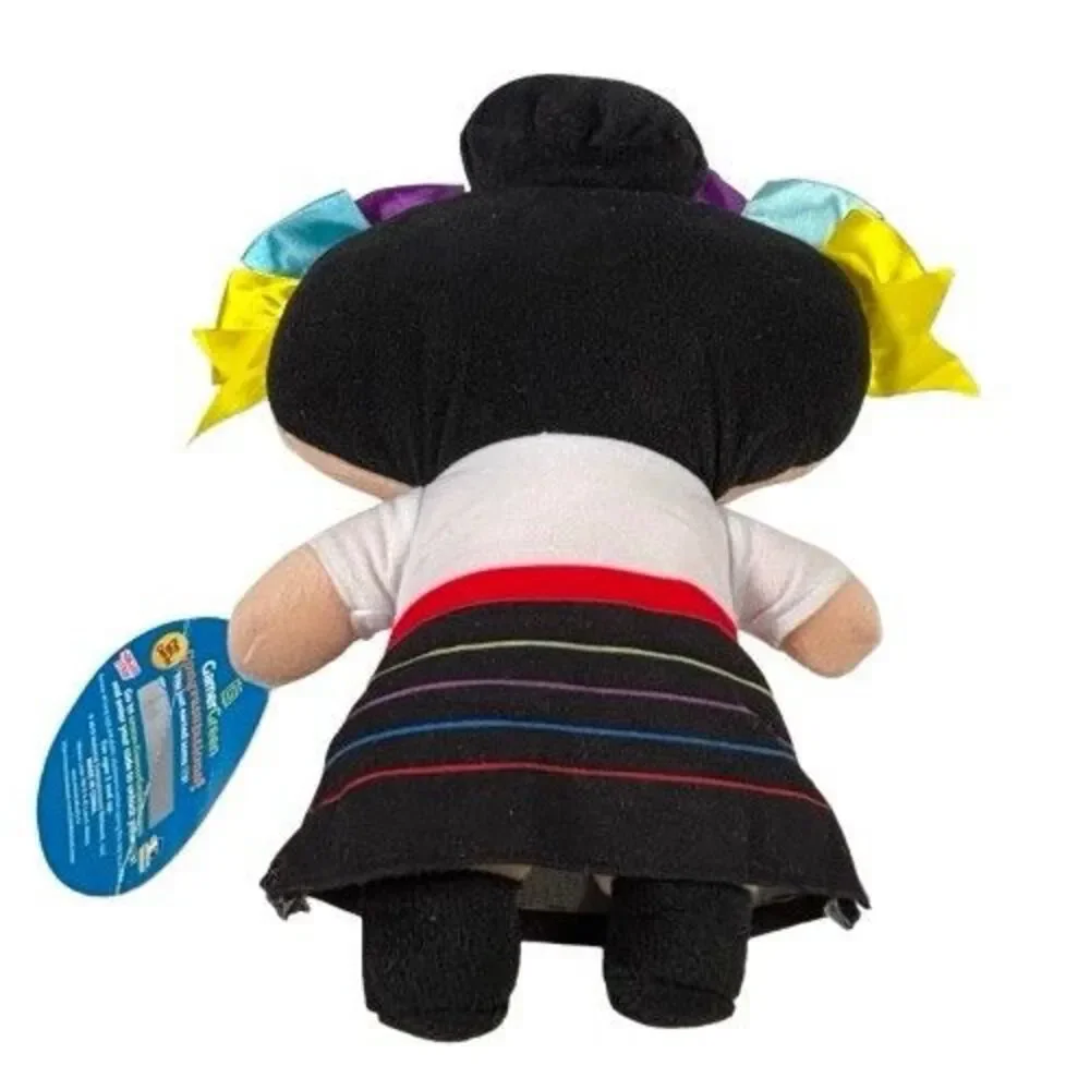 Mexico Lindo Girl Plush Stuffed Doll Bright Colorful 2016 New with Tags